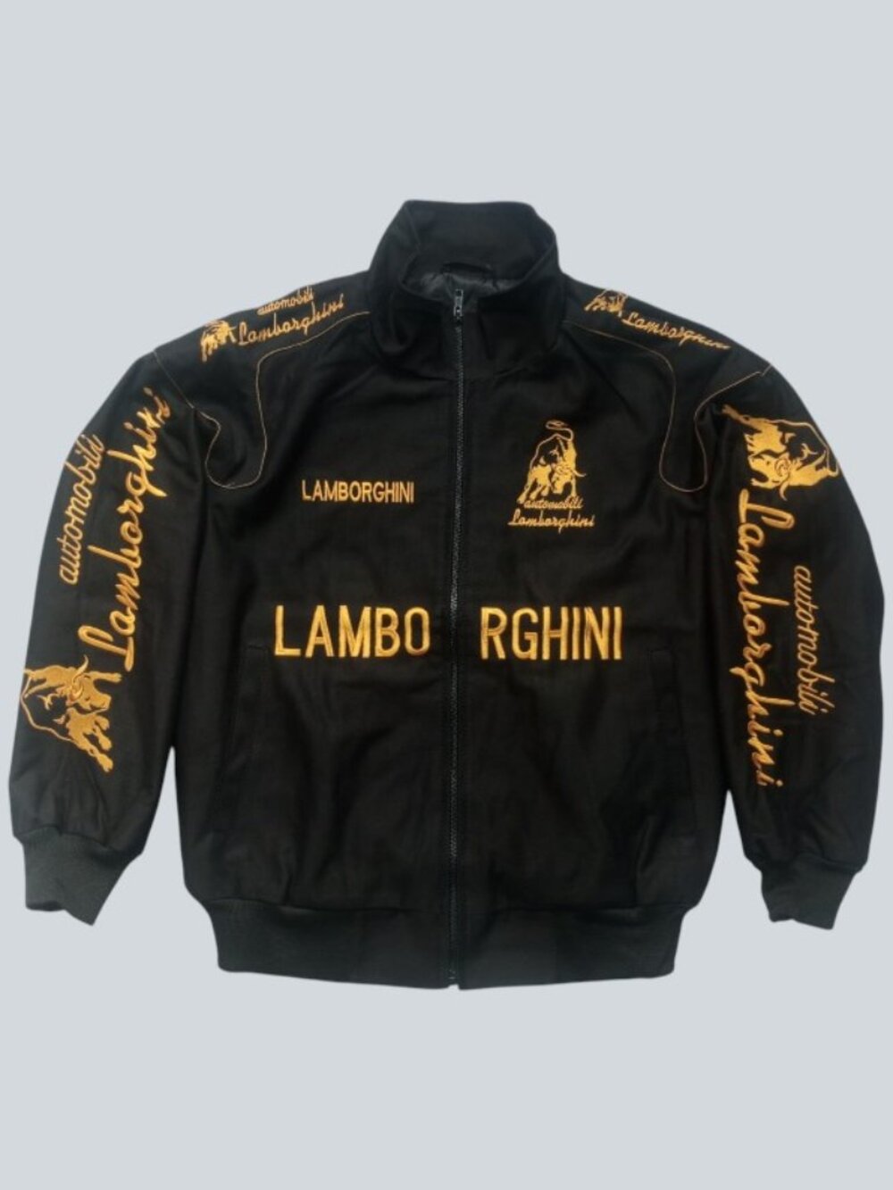 Vintage Lamborghini Racing Jacket Embroidered Unisex Size L